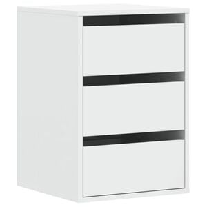 vidaXL Cassettiera Bianca 40x41x58 cm in Legno Multistrato