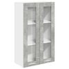 vidaXL Armadio pensile Grigio cemento 60 x 31 x 100 cm