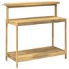 vidaXL Banco da Giardinaggio Esterno 111,5 x 48,5 x 107 cm Bianco