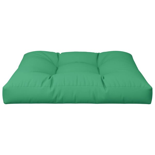vidaXL Cuscino per Pallet Verde 70x70x12 cm in Tessuto