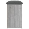 vidaXL Panca Porta Scarpe Grigio Sonoma 102x32x50 cm Legno Multistrato