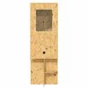 vidaXL Terrario Marrone 50 x 50 x 130 cm OSB