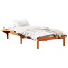 vidaXL Struttura del letto Marrone cerato 90 x 190 cm Pino massello