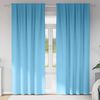 vidaXL Tende Blackout con Anelli 2 pcs Blu Chiaro 260 x 140 cm