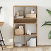 vidaXL Libreria Rovere Artigianale 66x31x112 cm Legno Multistrato