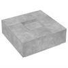 vidaXL Tavolino Salotto Grigio Cemento 100x100x40 cm Legno Multistrato