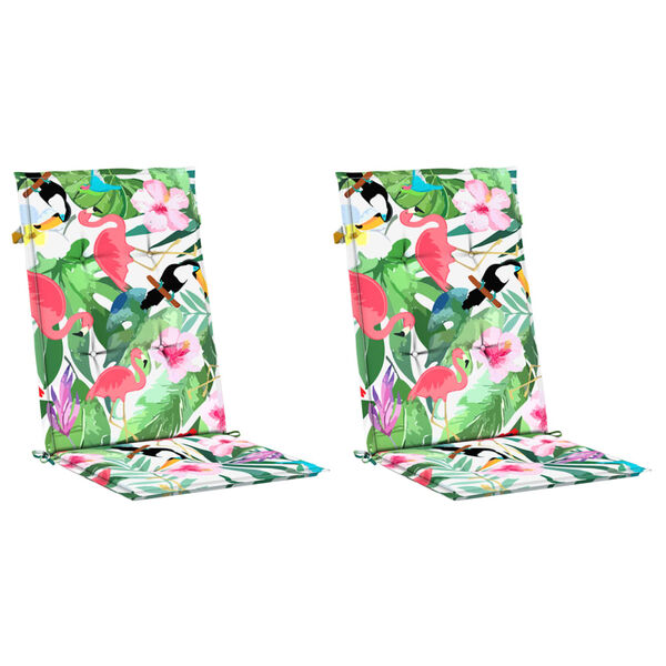 vidaXL Cuscini per Sedie 2 pz Multicolori 120x50x3 cm in Tessuto