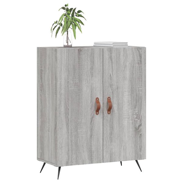 vidaXL Credenza Grigio Sonoma 69,5x34x90 cm in Legno Multistrato