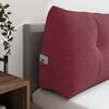 vidaXL Cuscino per Schiena Rosso Vino 200 x 24 x 50 cm Tessuto