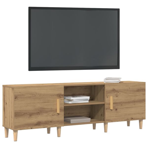 vidaXL Mobile TV rovere artigianale 150 x 30 x 50 cm Legno multistrato