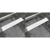vidaXL Scarichi Doccia Lineari 2pz Design Bolle 530x140mm Acciaio Inox