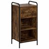 vidaXL Credenza Rovere Fumo 97 x 33 x 81 cm Legno ingegnerizzato