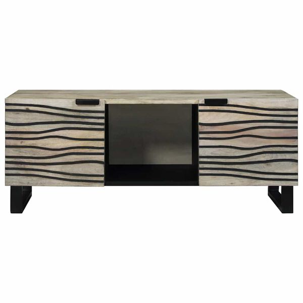 vidaXL Tavolino da salotto Beige e Nero 100 x 54 x 40 cm