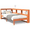 vidaXL Letto Libreria senza Materasso Marrone Cera 75x190 cm in Pino