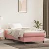 vidaXL Materasso a Molle per Bambini Rigidit&agrave; Media Rosa 80x160 cm in Velluto