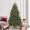 vidaXL Albero di Natale artificiale Verde 210 cm PVC e Metallo
