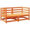 vidaXL Set Divani da Giardino 2 pz Marrone Cera Legno Massello Pino