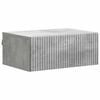 vidaXL Mobiletto da notte a muro Grigio Cemento 49 x 34,5 x 20 cm