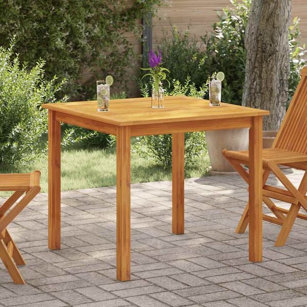 vidaXL Tavolo da Giardino 85x85x74 cm in Legno Massello di Acacia