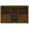 vidaXL Credenza con Luci LED Rovere Marrone 162x37x100 cm