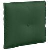 vidaXL Cuscino per Schiena Verde Giungla 50 x 45 cm Tessuto in Cords