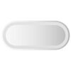vidaXL Specchio da Bagno LED 70x30 cm Ovale