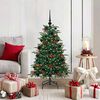 vidaXL Albero di Natale artificiale con 150 LED Verde 120 cm