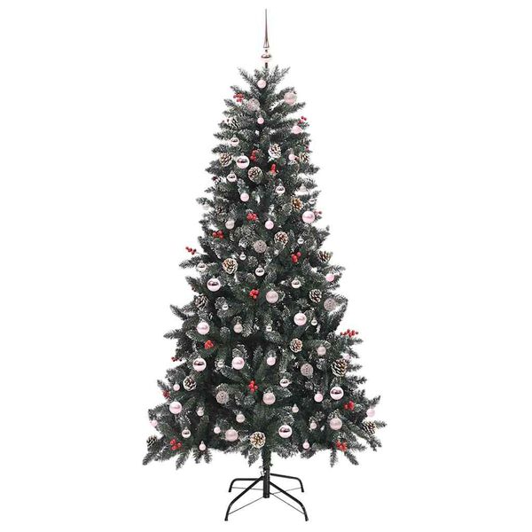 vidaXL Albero di Natale artificiale con 300 LED Verde 210 cm