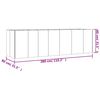 vidaXL Fioriera Rialzata da Giardino 280x80x80 cm in Acciaio Corten