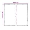 vidaXL Telo con Occhielli Trasparente 4 x 8 m Polietilene