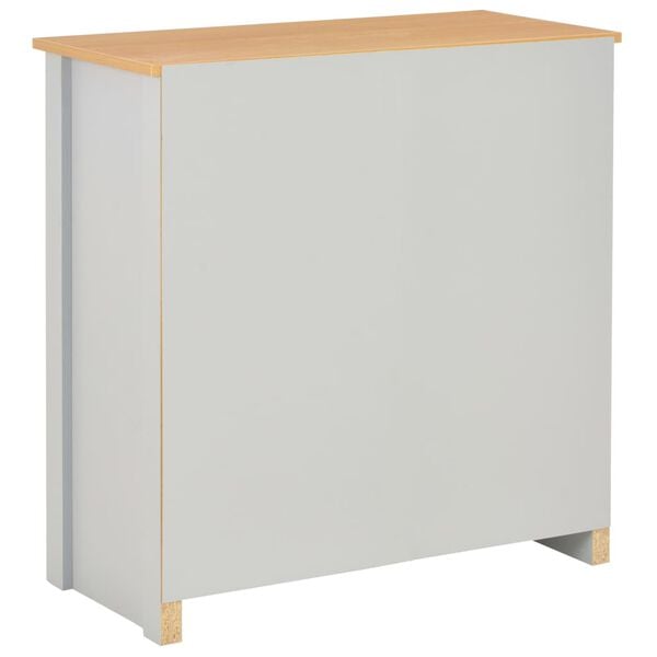 vidaXL Credenza Grigia 79x35x81 cm