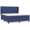 vidaXL Giroletto a Molle con Materasso Blu 180x200 cm in Tessuto