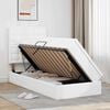 vidaXL Letto con Contenitore Bianco Puro 100 x 200 cm Pelle Sintetica