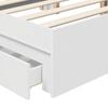 vidaXL Letto con Contenitore Bianco 160 x 200 cm Legno multistrato
