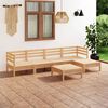 vidaXL Set Salotto da Giardino 6 pz in Legno Massello di Pino