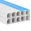 vidaXL Canalina per Cavi Autoadesiva 20x10 mm 10 m in PVC