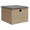 vidaXL Set Divano da Giardino 5 pz con Cuscini Beige in Polyrattan
