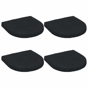 vidaXL Cuscini per Sedia in 4 Pezzi 4 pz 100% Poliestere Blu Scuro