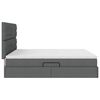 vidaXL Letto con testiera Grigio scuro 180 x 200 cm Tessuto