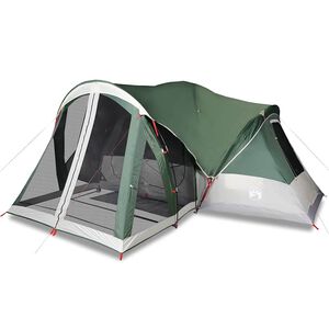 vidaXL Tenda Familiare Tipi per 8 Persone Verde Impermeabile