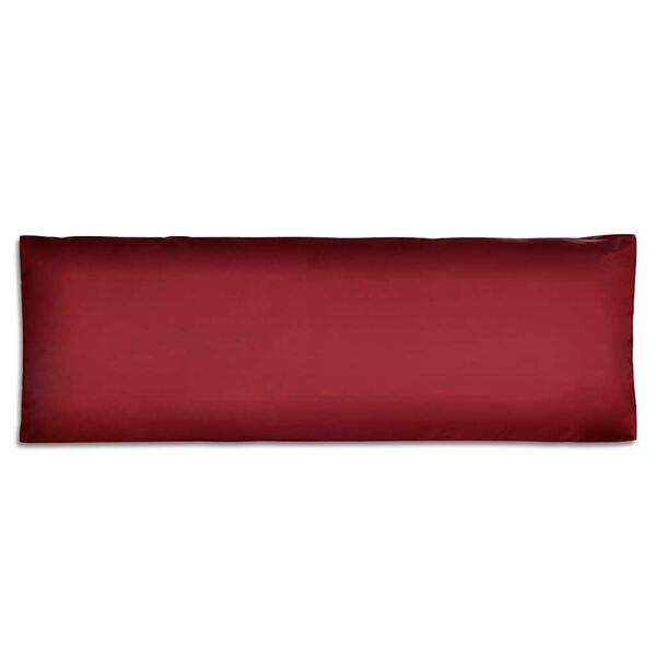 vidaXL Cuscino di Appoggio Imbottito Rosso Vino 120 x 40 x 10 cm