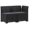 vidaXL Divano da Giardino a 2 Posti con Cuscini Aspetto Rattan 2 posto