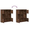 vidaXL Libreria Rovere Marrone 89x24x101,5 cm in Legno Multistrato