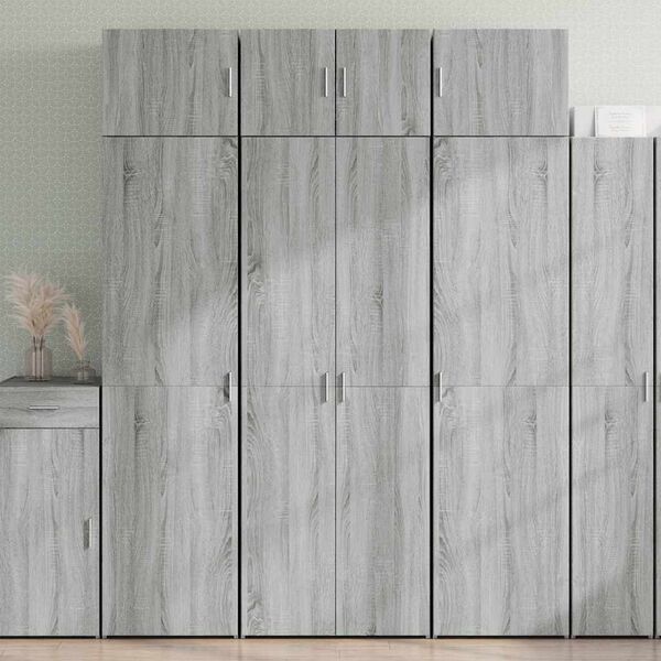 vidaXL Armadietto Grigio Sonoma 70x42,5x225 cm in Truciolato