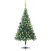 vidaXL Albero di Natale Preilluminato con Palline 150 cm 380 Rami