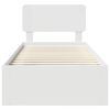 vidaXL Struttura del letto Bianco 90 x 190 cm Pino massello