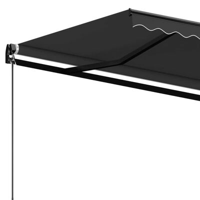 vidaXL Tenda da Sole Retrattile Manuale 500x350 cm Antracite