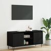 vidaXL Mobile TV Rovere Nero 104 x 35 x 50 cm Legno multistrato