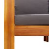 vidaXL Set Divani da Giardino 4pz con Cuscini Legno Massello di Acacia