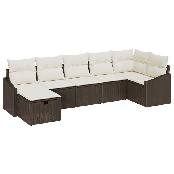 vidaXL Set di divani con cuscino 8 pcs polyrattan